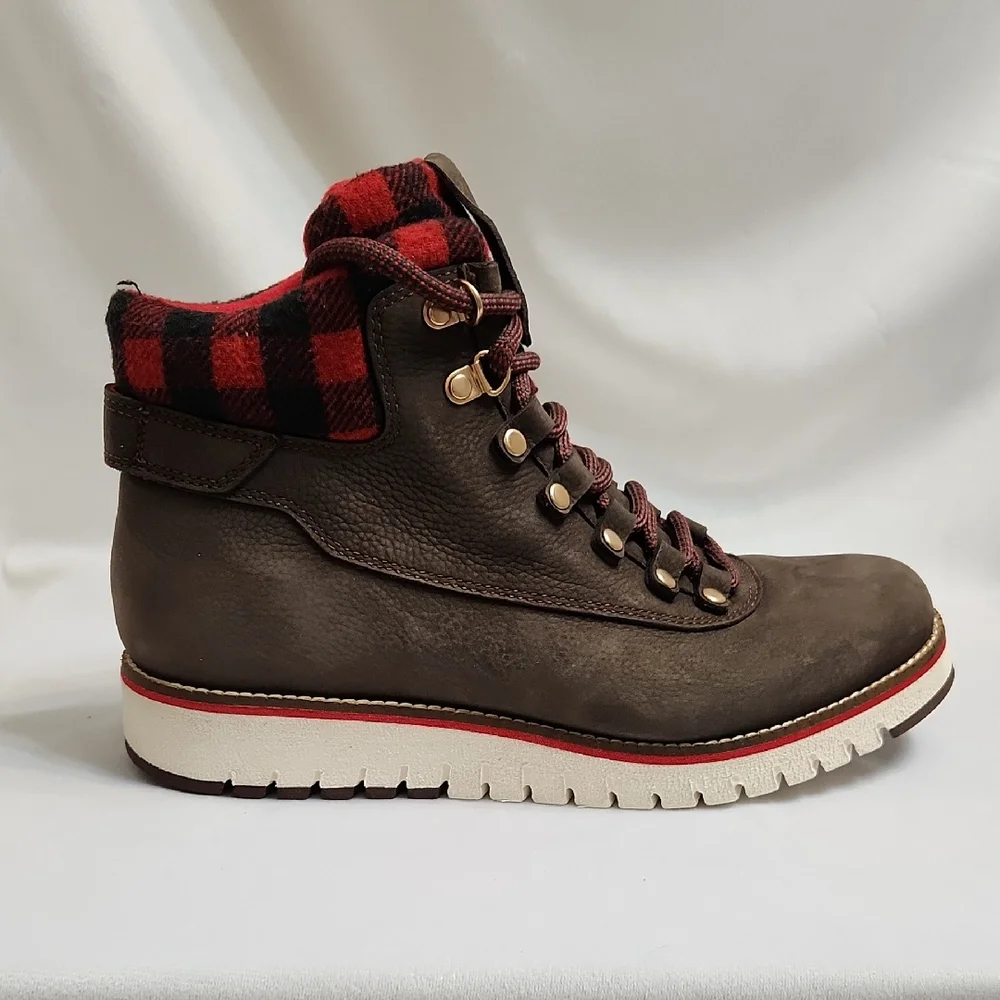 Cole Haan Grand Explore Brown and Red Suede Boots (W Size 7.5)